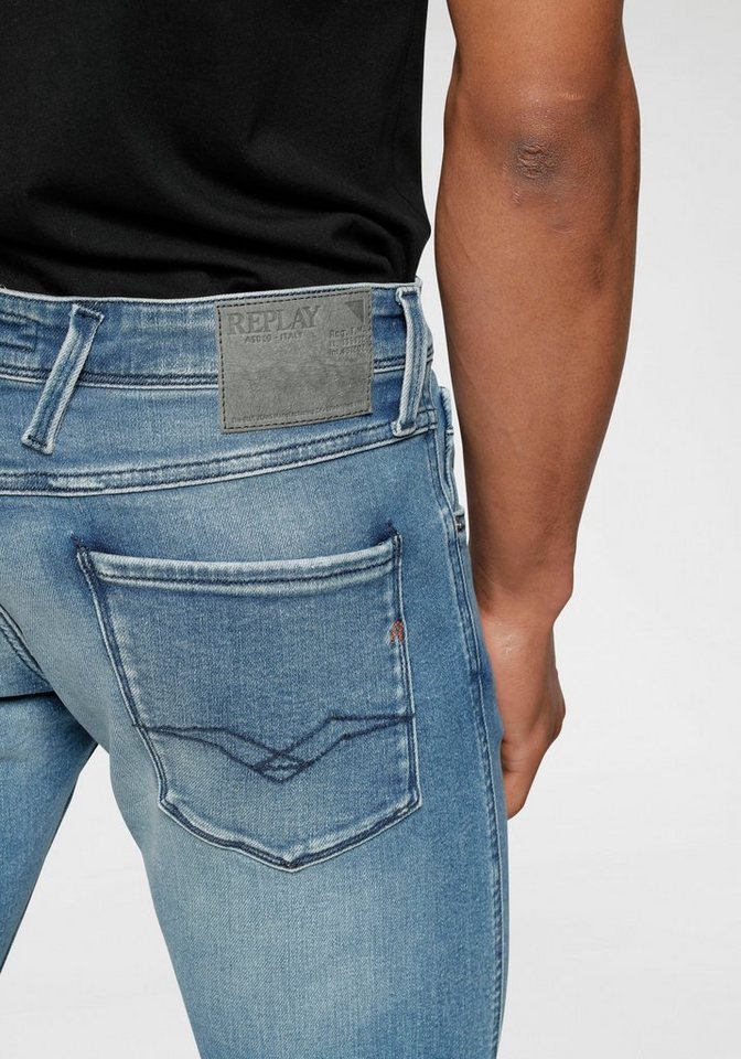 Replay Slim-fit-Jeans Anbass Superstretch elastisch – Bild 3 von 5