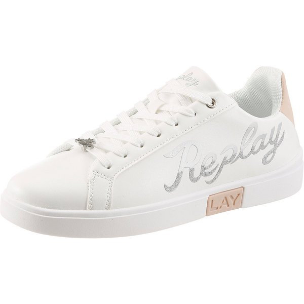 Replay Sneaker Schnürschuh, Halbschuh, Freizeitsneaker mit glitzerndem Logoschriftzug