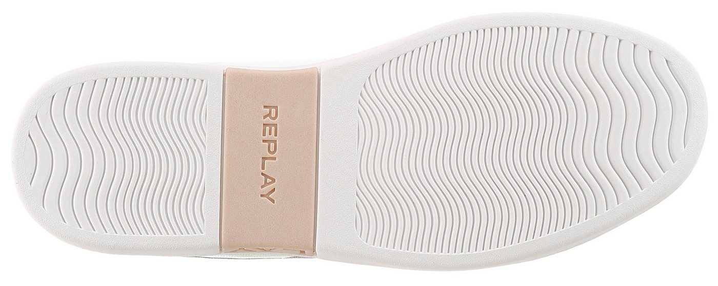 Replay Sneaker Schnürschuh, Halbschuh, Freizeitsneaker mit glitzerndem Logoschriftzug – Bild 3 von 5