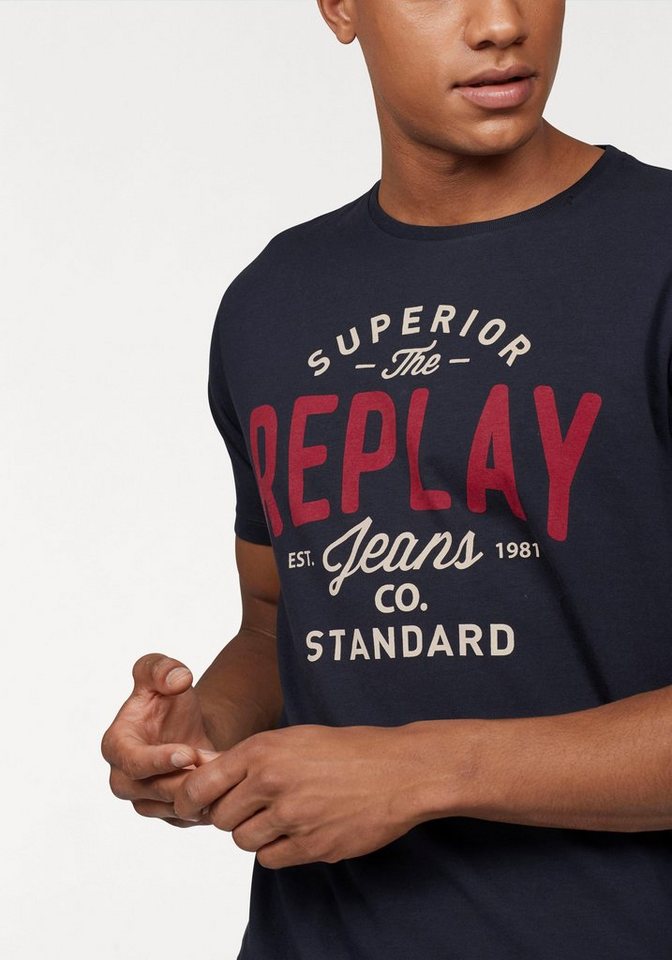 Replay T-Shirt mit Markendruck – Bild 3 von 5