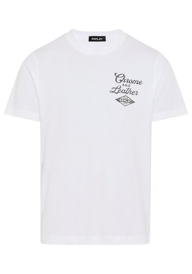 Replay T-Shirt mit Print, Rundhalsausschnitt – Bild 4 von 5