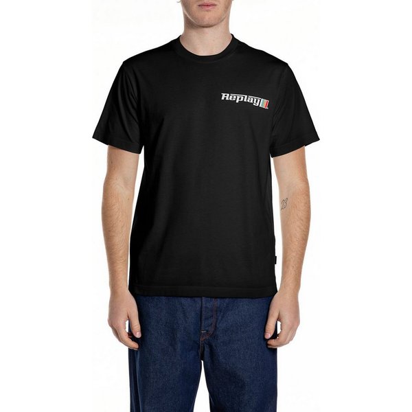Replay T-Shirt mit Racing-Print