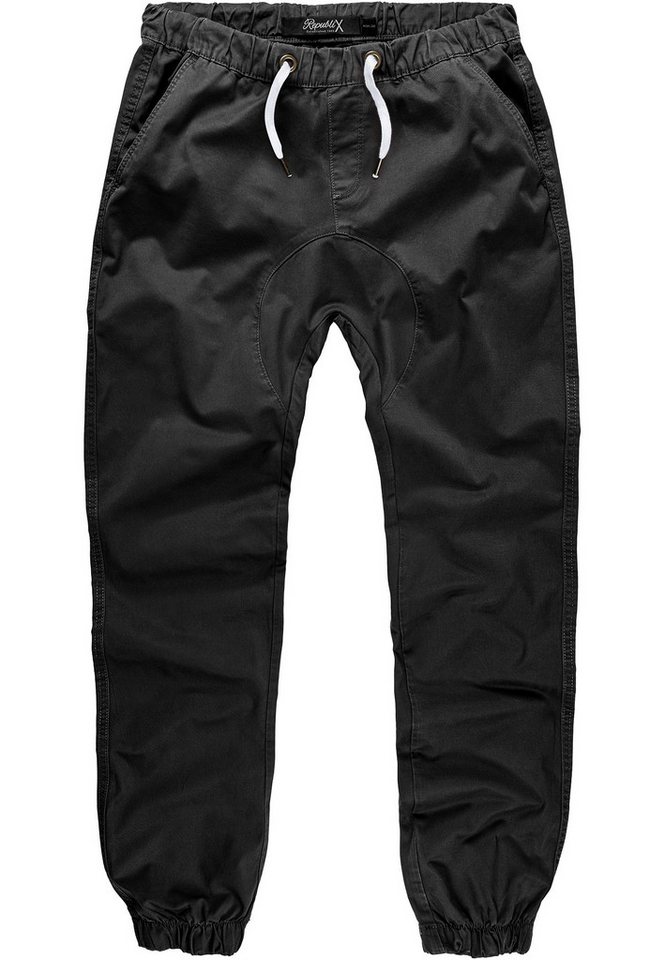 REPUBLIX Chinohose RICK Herren Basic Jogger Hose Chino mit Kontrast – Bild 2 von 5