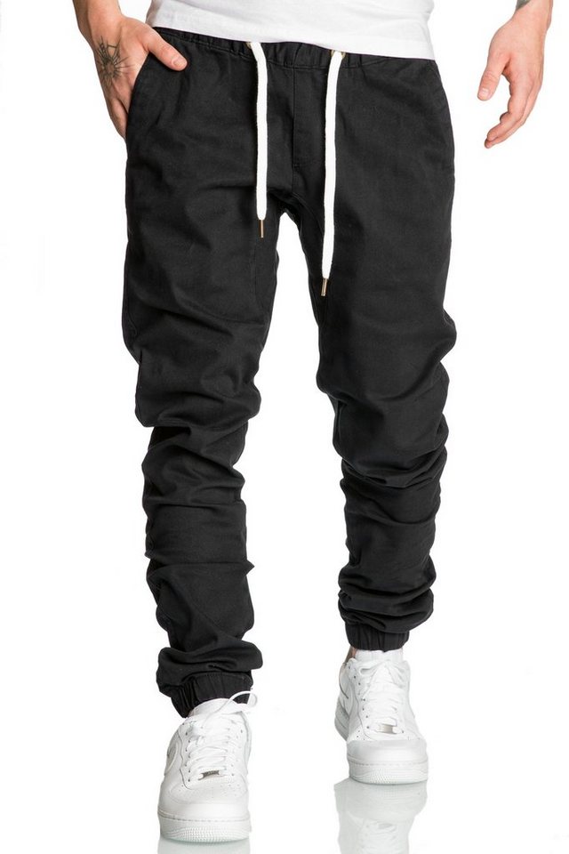 REPUBLIX Chinohose RICK Herren Basic Jogger Hose Chino mit Kontrast – Bild 3 von 5