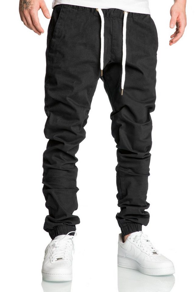 REPUBLIX Chinohose RICK Herren Basic Jogger Hose Chino mit Kontrast – Bild 4 von 5