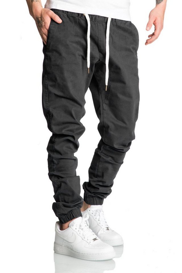 REPUBLIX Chinohose RICK Herren Basic Jogger Hose Chino mit Kontrast – Bild 3 von 5
