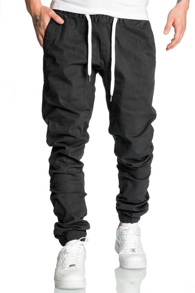 REPUBLIX Chinohose RICK Herren Basic Jogger Hose Chino mit Kontrast – Bild 4 von 5