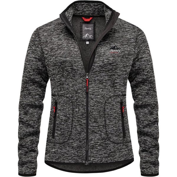 REPUBLIX Fleecepullover JUDIS Damen Strickfleece Sweatjacke Zipper Fleecepullover Sweater