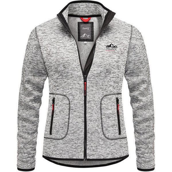 REPUBLIX Fleecepullover JUDIS Damen Strickfleece Sweatjacke Zipper Fleecepullover Sweater