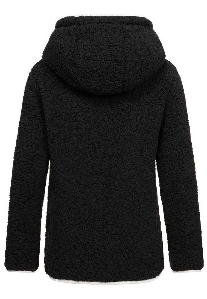 REPUBLIX Kapuzenpullover CAROL Damen Teddy Sweatjacke Plüsch Hoodie Pullover Jacke – Bild 2 von 2