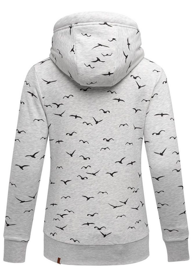 REPUBLIX Kapuzenpullover HARVA Damen Kapuzenpullover Print Sweatjacke Pullover Hoodie – Bild 2 von 2