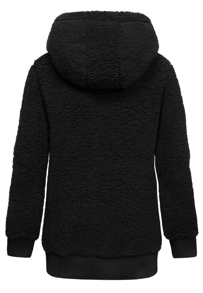 REPUBLIX Kapuzenpullover VALENTINA Damen Teddy Sweatjacke Plüsch Hoodie Pullover Windbreaker – Bild 2 von 2
