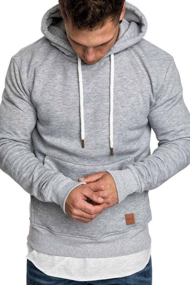 REPUBLIX Sweatshirt GRIFFIN Herren Basic Kapuzenpullover Hoodie – Bild 3 von 5