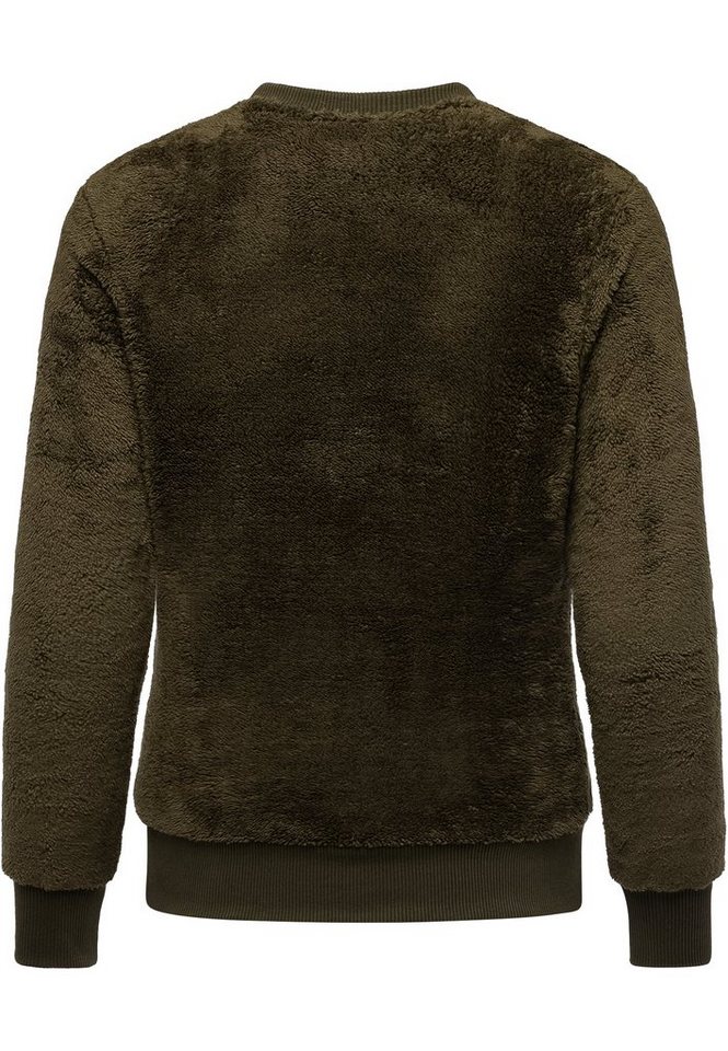 REPUBLIX Sweatshirt LUNA Damen Teddy Pulli Sweatjacke Plüsch Hoodie Pullover – Bild 2 von 2