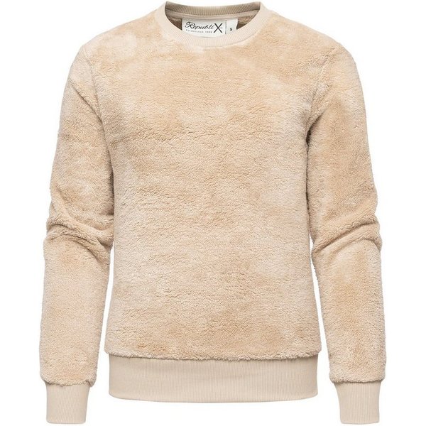 REPUBLIX Sweatshirt LUNA Damen Teddy Pulli Sweatjacke Plüsch Hoodie Pullover