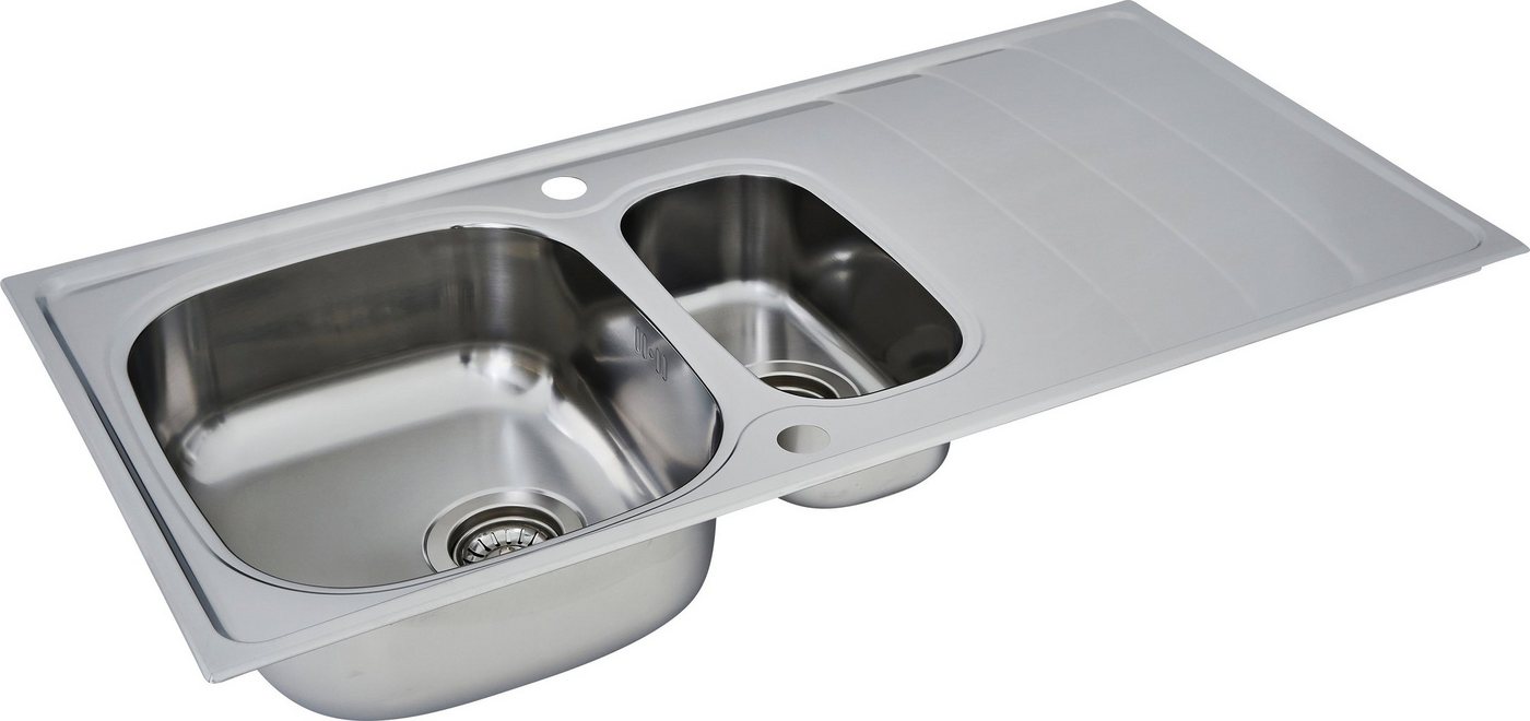 RESPEKTA Edelstahlspüle, 100/50 cm – Bild 4 von 5
