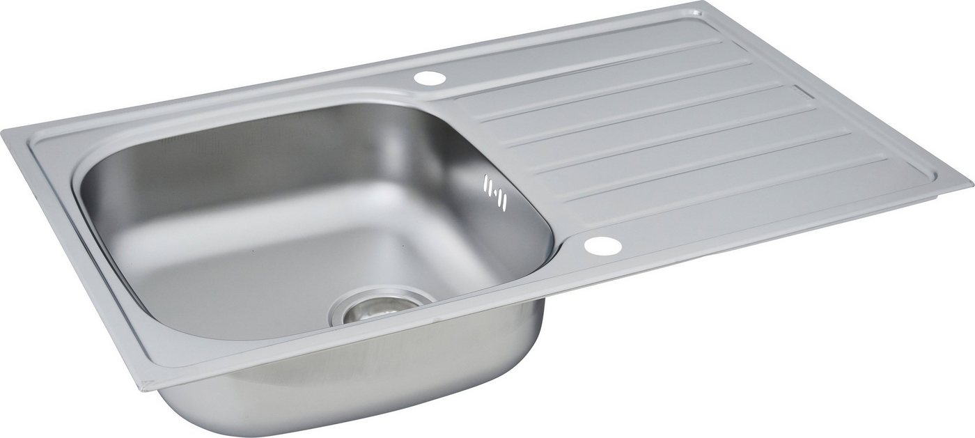 RESPEKTA Edelstahlspüle, 86/50 cm, (1 St) – Bild 4 von 5