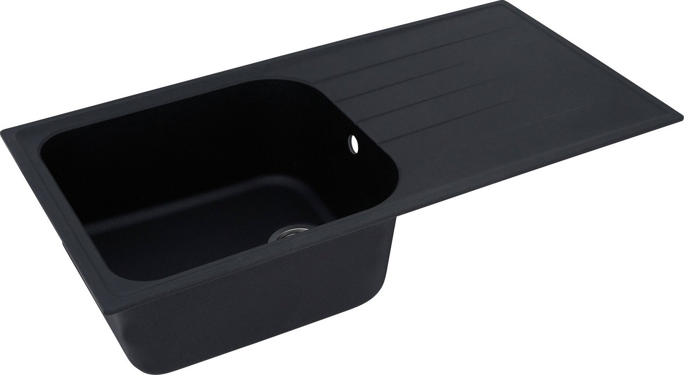 RESPEKTA Einbauspüle ORLANDO100X50G, eckig, 100/50 cm – Bild 4 von 5