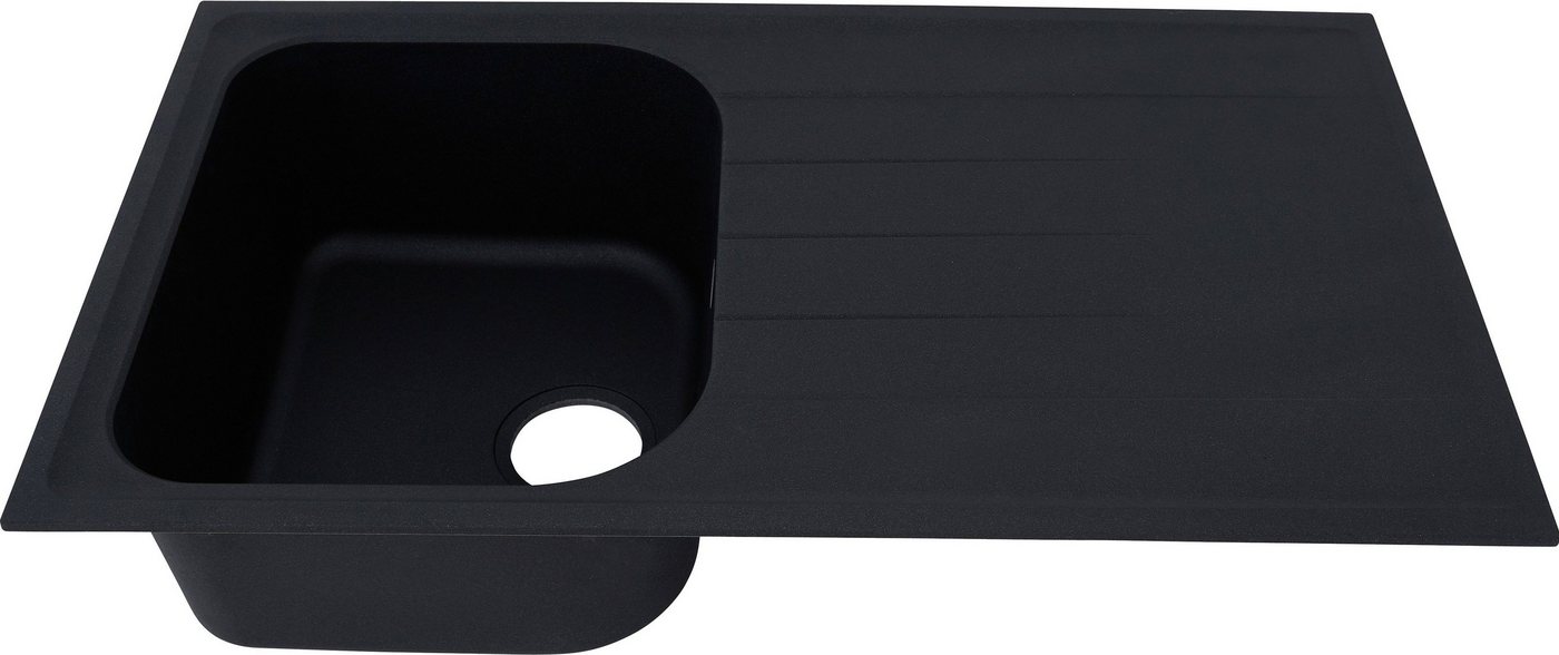 RESPEKTA Einbauspüle ORLANDO86X50B, eckig, 86/50 cm – Bild 5 von 5