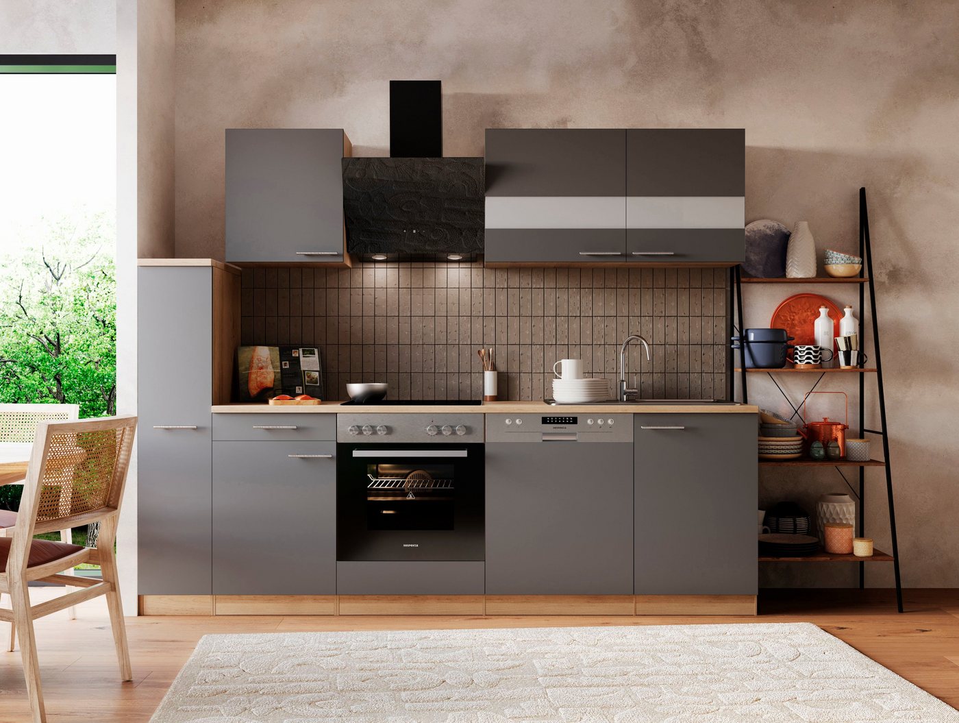 RESPEKTA Küche Merle, Breite 250 cm, mit Soft-Close, in exklusiver Konfiguration für OTTO – Bild 2 von 5
