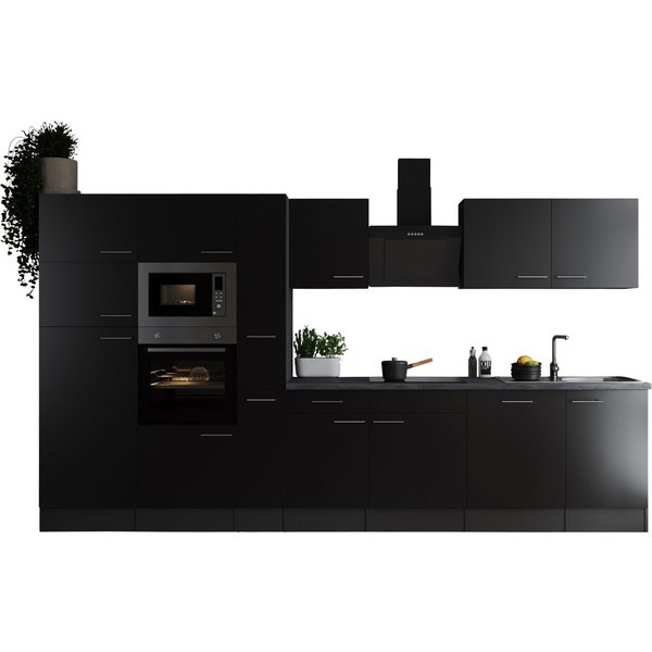 RESPEKTA Küchenzeile Oliver, Breite 370 cm, 90 cm Arbeitshöhe, in exklusiver Konfiguration für OTTO