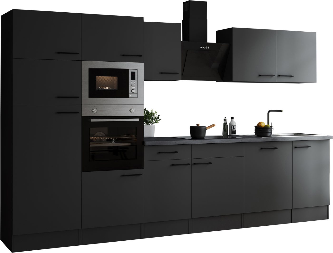 RESPEKTA Küchenzeile Oliver, wahlweise mit E-Geräten, Breite 340 cm, 90 cm Arbeitshöhe, in exklusiver Konfiguration für OTTO – Bild 3 von 5