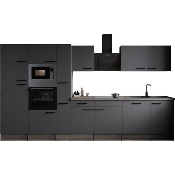 RESPEKTA Küchenzeile Oliver, Breite 370 cm, 90 cm Arbeitshöhe, in exklusiver Konfiguration für OTTO