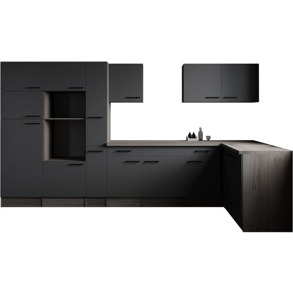 RESPEKTA Winkelküche Oliver, Breite 370 cm, 90 cm Arbeitshöhe, in exklusiver Konfiguration für OTTO