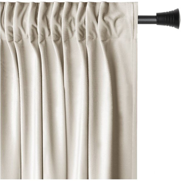 Restilo Gardine Gardine Multifunktionsband Kräuselband Vorhang Verdunkelnd Samt Textil (1 St), Kräuselband, verdunkelnd, Samt Textilien, mit Raffhalter