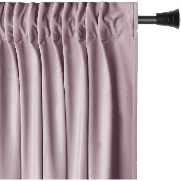 Restilo Gardine Gardine Multifunktionsband Kräuselband Vorhang Verdunkelnd Samt Textil (1 St), Kräuselband, verdunkelnd, Samt Textilien, mit Raffhalter