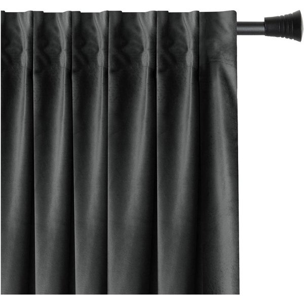 Restilo Gardine Gardine Multifunktionsband Kräuselband Vorhang Verdunkelnd Samt Textil (1 St), Kräuselband, verdunkelnd, Samt Textilien, mit Raffhalter