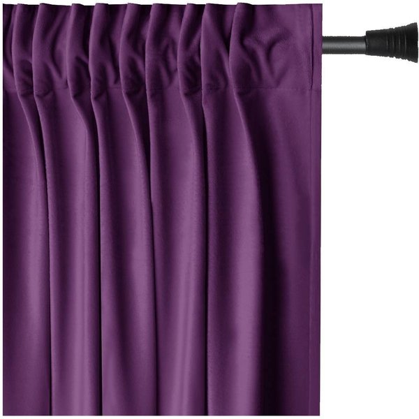 Restilo Gardine Gardine Multifunktionsband Kräuselband Vorhang Verdunkelnd Samt Textil (1 St), Kräuselband, verdunkelnd, Samt Textilien, mit Raffhalter