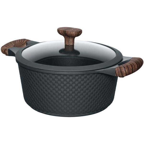 RESTO Kitchenware Bratentopf Ran, Kochtopf antihaftbeschichtet und spülmaschinenfest, Aluminiumguss (2-tlg), Geeignet für alle Herdarten, auch Induktion, im Ges