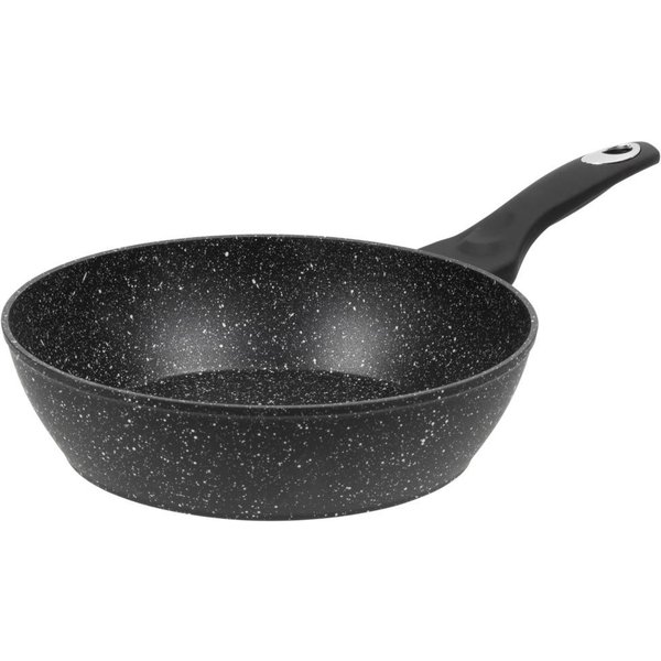 RESTO Kitchenware Bratpfanne Antlia, tiefe Pfanne mit ergonomischem Soft-Touch-Griff, Aluminium (1-tlg), Marmor-Antihaftbeschichtung, 4-lagig, für alle Herdarte