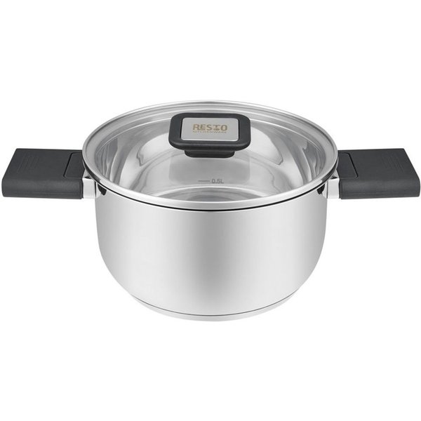 RESTO Kitchenware Kochtopf Anser, energiesparend und spülmaschinenfest, im Geschenkkarton, Edelstahl 18/10 (2-tlg), Geeignet für alle Herdarten, auch Induktion,