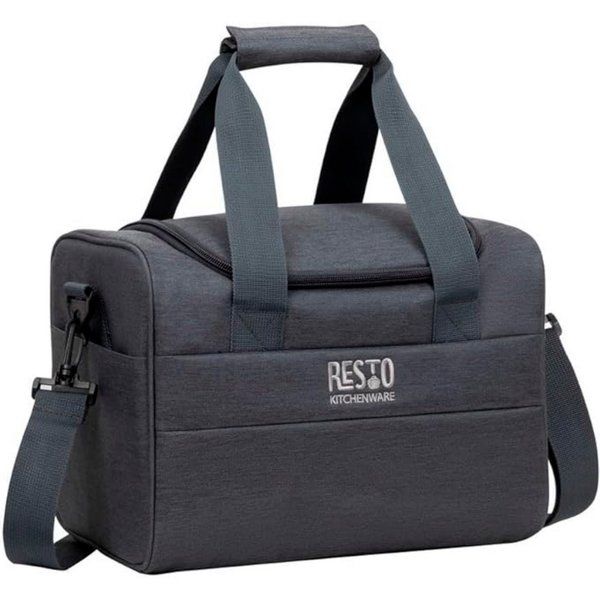 RESTO Kitchenware Kühltasche Felis Große Lunchtasche faltbar, sportl. Picknicktasche Thermotasche, 14 l, Hermetische Sporttasche, verstellbarer Schultergurt wei