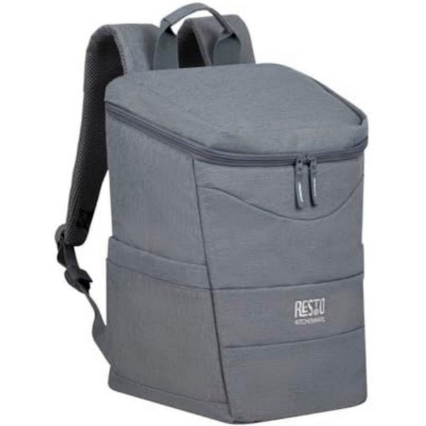 RESTO Kitchenware Kühltasche Felis Kühlrucksack isoliert, Picknicktasche Lunchtasche Thermorucksack, 20 l, Hellgrau, leicht und wasserdicht