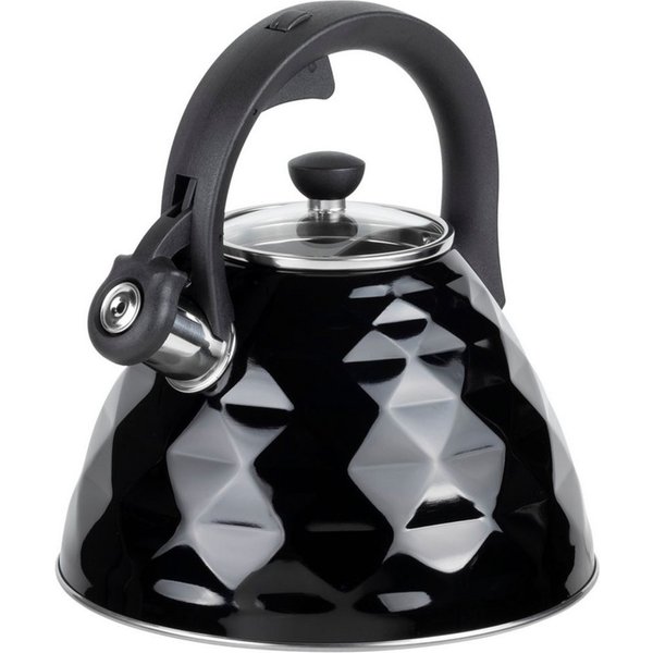 RESTO Kitchenware Wasserkessel Almaaz, im Geschenkkarton, Edelstahl 18/10 (2-tlg), Flötenkessel, geeignet für alle Herdarten, auch Induktion