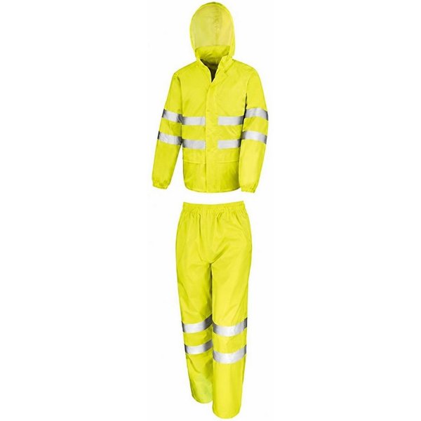 Result Arbeitsjacke High Viz Sicherheitskombi Wind- und wasserabweisend