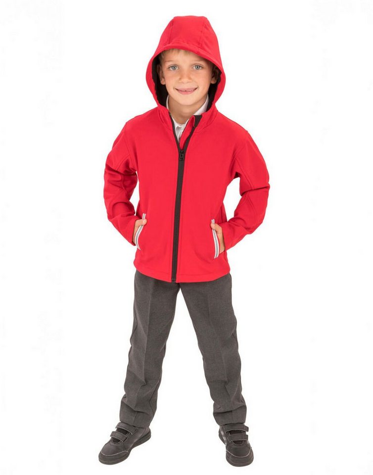 Result Outdoorjacke Kinder Jacke Junior Hooded Soft Shell Jacket – Bild 4 von 5