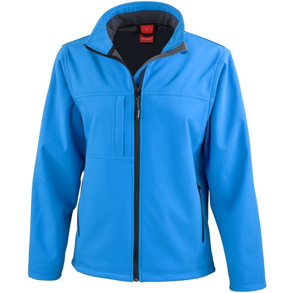 Result Softshelljacke 3-lagige Jacke wasserdicht winddicht mit Microfleece in Unifarbe