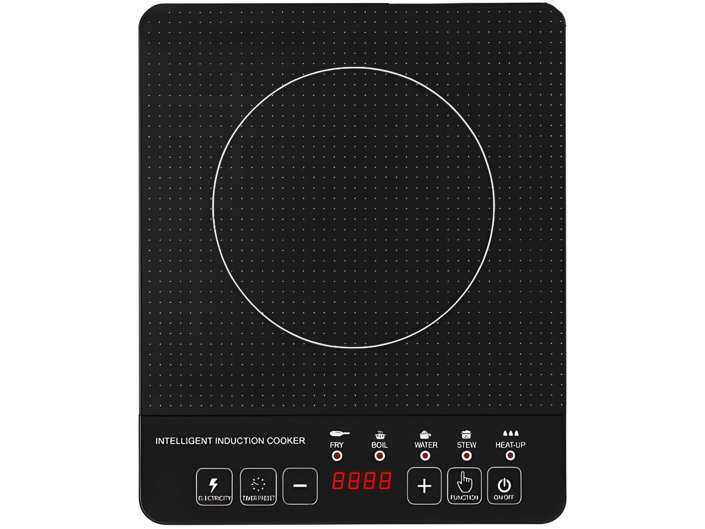 Retoo Induktions-Kochfeld O210-1, 2000 W, 1 Kochzone, Touch-Bedienung – Bild 4 von 4