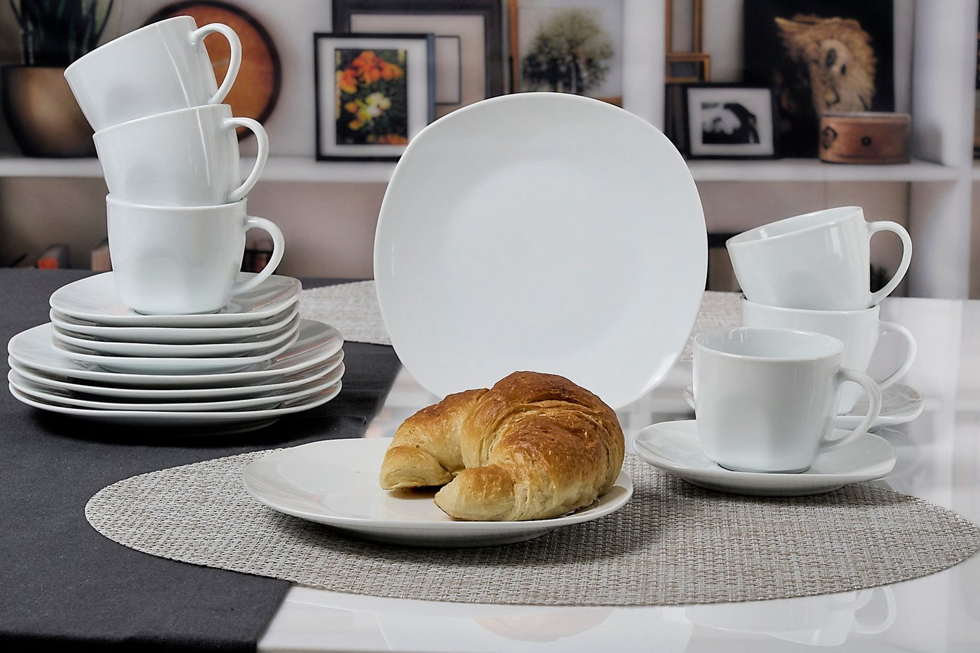 Retsch Arzberg Kaffeeservice Geschirr-Set, Service Fino (18-tlg), 6 Personen, Porzellan, 18 Teile, für 6 Personen – Bild 2 von 5