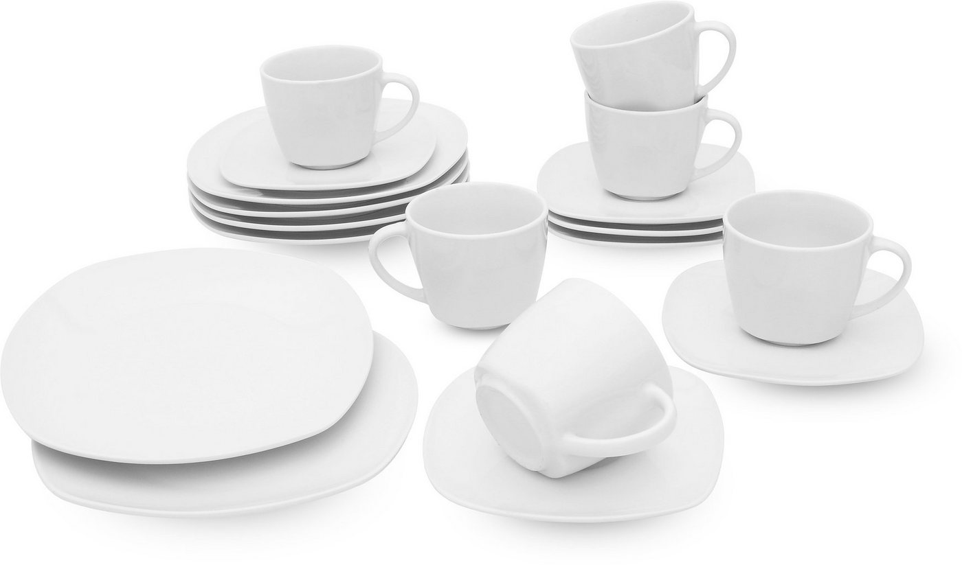 Retsch Arzberg Kaffeeservice Geschirr-Set, Service Fino (18-tlg), 6 Personen, Porzellan, 18 Teile, für 6 Personen – Bild 5 von 5