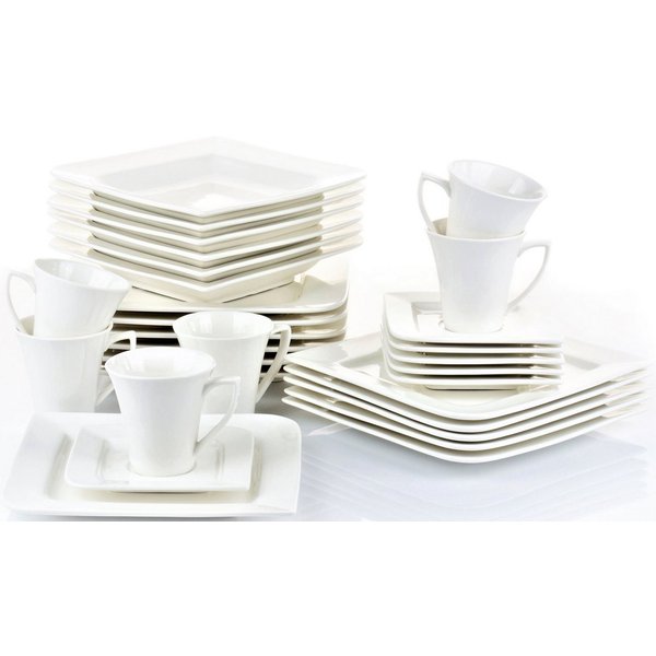 Retsch Arzberg Kombiservice Geschirr-Set, Service Fantastic (30-tlg), 6 Personen, Fine China-Porzellan, 30 Teile, für 6 Personen