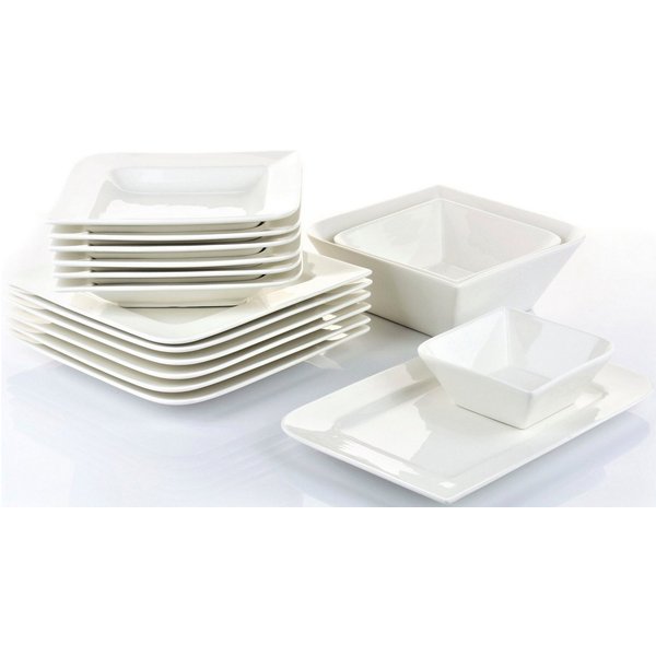 Retsch Arzberg Tafelservice Geschirr-Set, Service Fantastic (16-tlg), 6 Personen, Fine China-Porzellan, Teller Set, 16 Teile, für 6 Personen