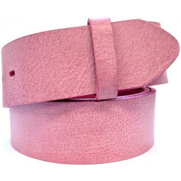 Rettungsring Gürtel Ledergürtel 4cm Echtledergürtel Gump Pink ohne Schließe