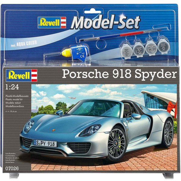 Revell® Modellbausatz Porsche 918 Spyder, Maßstab 1:24, Made in Europe