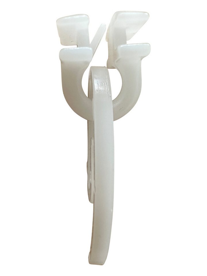 rewagi Gardinengleiter 100 Universal-Gleiter GON. 100 Gardinenhaken Einfach weiß, Gardinenschiene, Gardinenleiste, Gardinen, Vorhänge, (200-St) – Bild 5 von 5