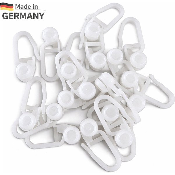 rewagi Gardinenröllchen Röllchen,Gardinenrollen,Gardinengleiter,Innenlaufrollen, Gardinen, Vorhänge, Gardinenschiene, Seitenschals, Flächenvorhänge, (100-St., G